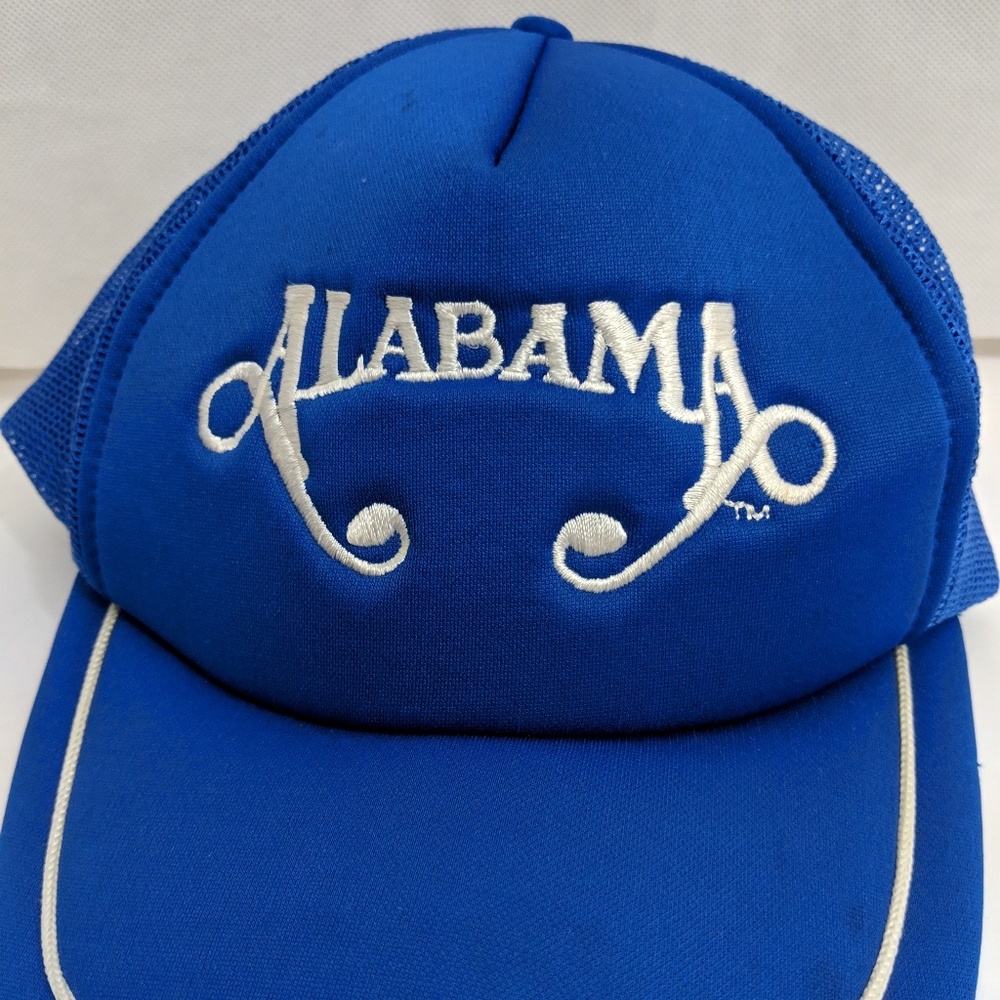 Alabama Hat Snapback Trucker Style Blue White VTG